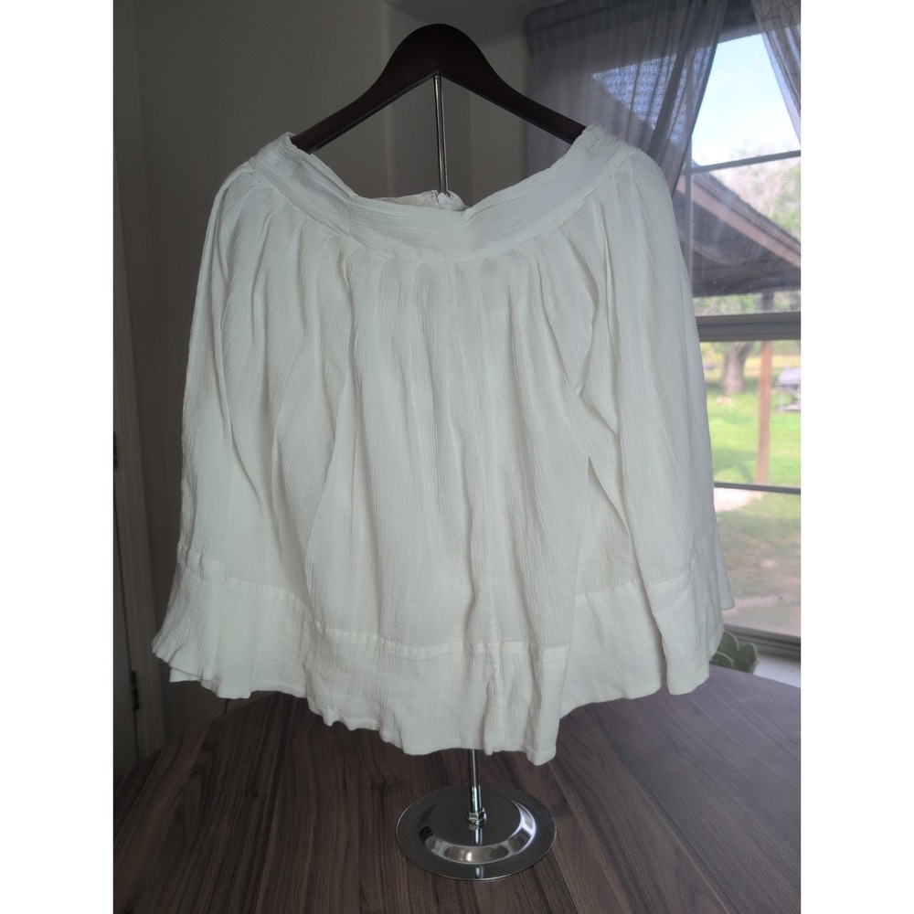 Marc Jacobs Women's Size 8 White Gauze Flared A-Line Mini Skirt